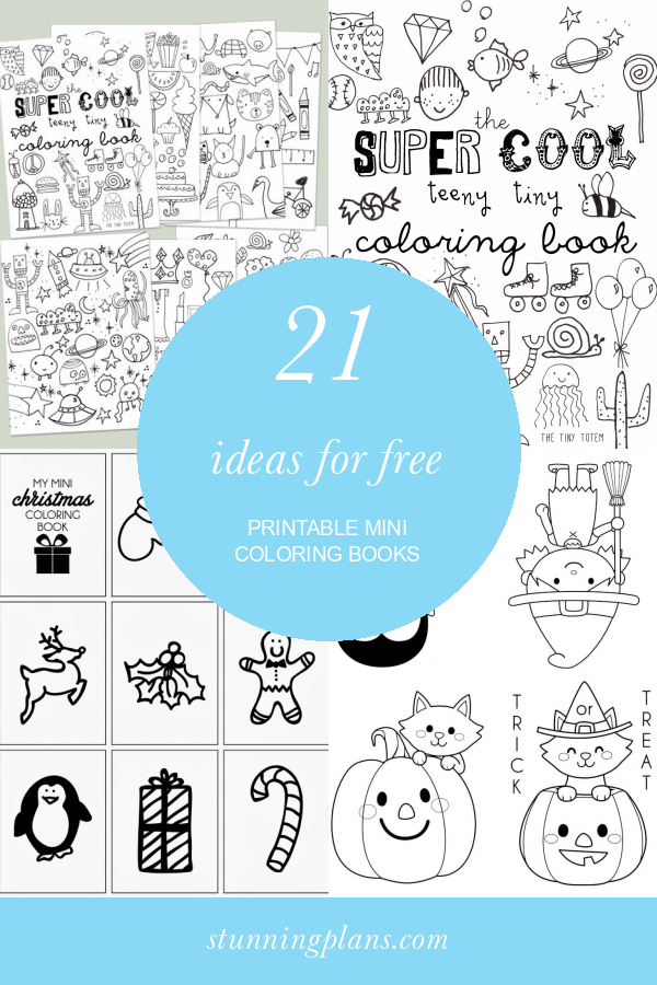 21 Ideas for Free Printable Mini Coloring Books - Home, Family, Style